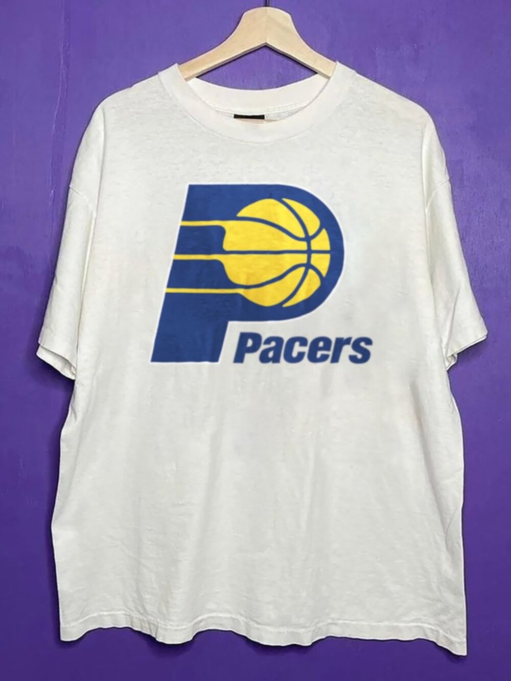 Vintage 90s Indiana Pacers Basketball Logo Shirt, Retro NBA Shirt For Men Women
